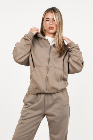 Hoodie oversized khaki - Alexi