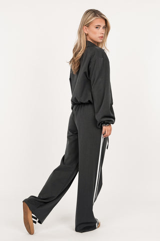 Jogger pantalon met pinstripe grijs - Emily