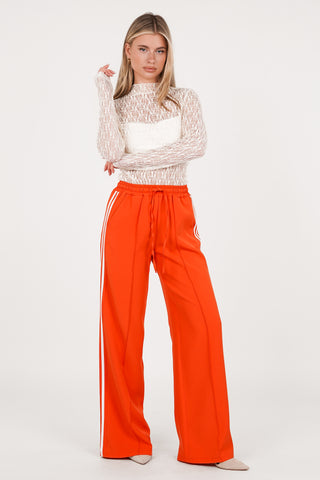 Jogger pantalon streep oranje - Emily