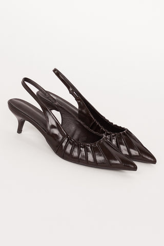 Kitten heels dames choco bruin - Gilia