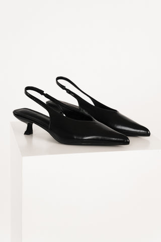 Kitten heels zwart - Nikki