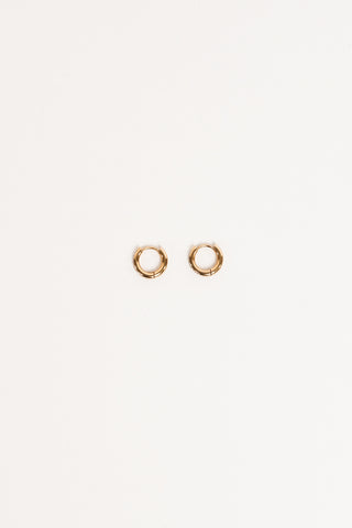 Kleine oorringen goud met strass - Jamie