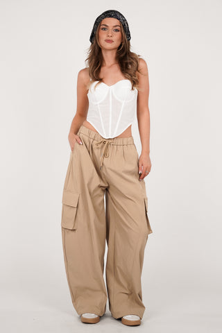 Korset top mesh wit - Lola