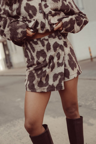 Skort dames met luipaardprint - Sydney