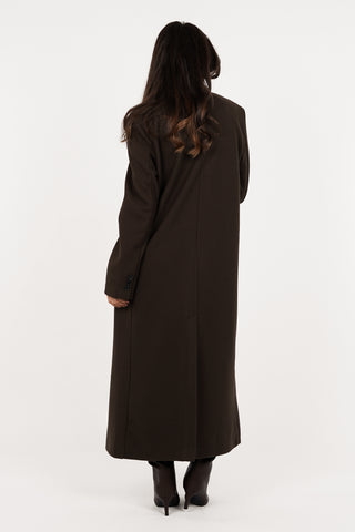 Lange trenchcoat bruin - Aileen
