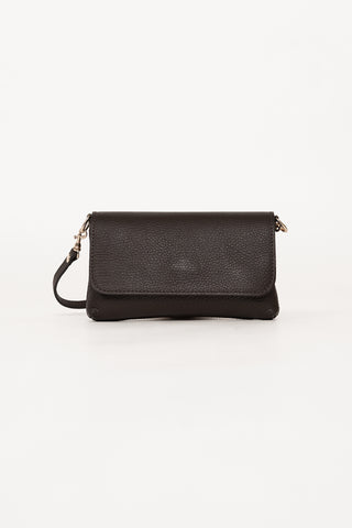 Leren clutch bruin - Axelle