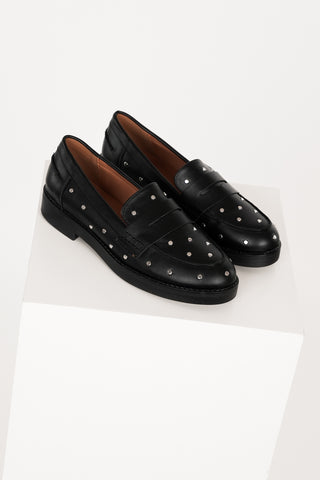 Loafers zwart met studs - Lilia