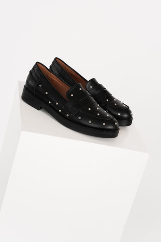 Loafers zwart met studs - Lilia