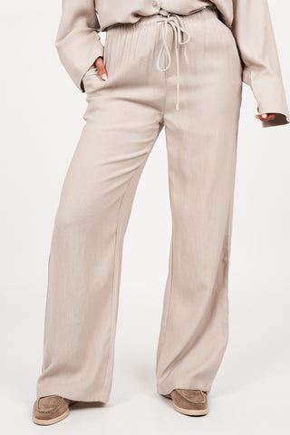 Losvallende broek beige - Ravi
