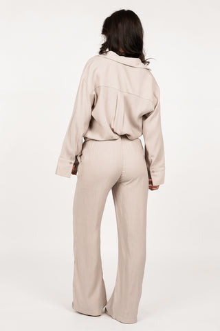 Losvallende broek beige - Ravi