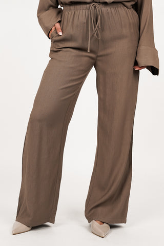 Losvallende broek bruin - Ravi