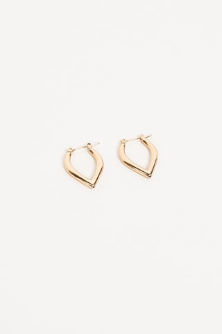 Oorbellen puntige vorm goud  - Sarina