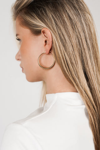 Oorringen dun goud - Nora