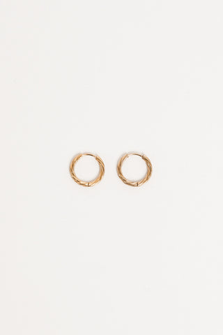 Oorringen gedraaid goud - Gaia