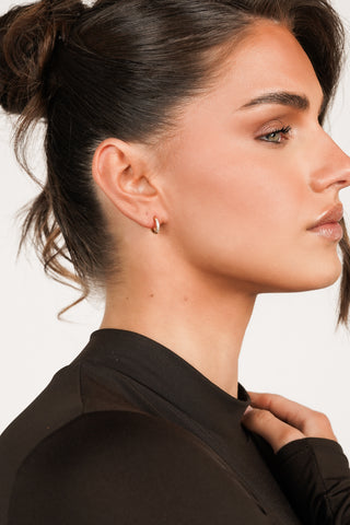 Oorringen met steentjes goud mini - Hilly