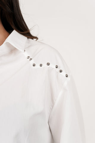 Oversized blouse wit met studs - Nella