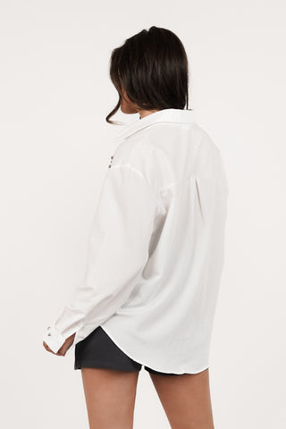Oversized blouse wit met studs - Nella