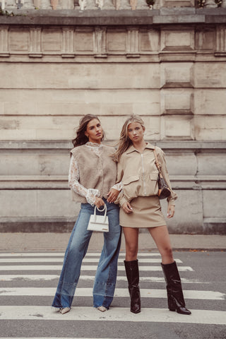 Oversized bomber jacket beige - Lilo