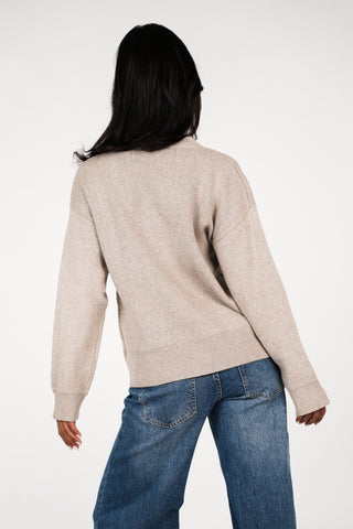 Oversized cardigan dames khaki - Kelly