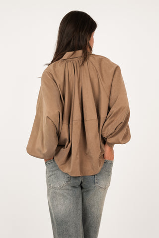 Oversized peplum jasje camel - Dilan