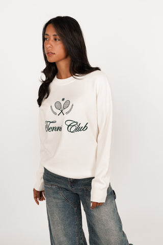 Oversized sweater tennis beige - Nikky