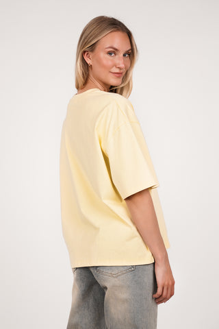 Oversized t-shirt dames geel - Marlow