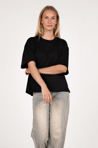 Oversized t-shirt dames zwart - Marlow