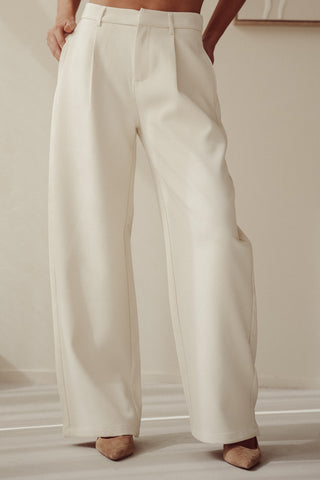Pantalon balloon fit beige -  Isadora
