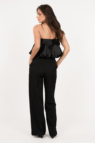 Pantalon dames high waist zwart - Liddy
