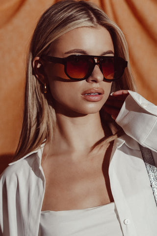 Retro zonnebril dames zwart - Rikky