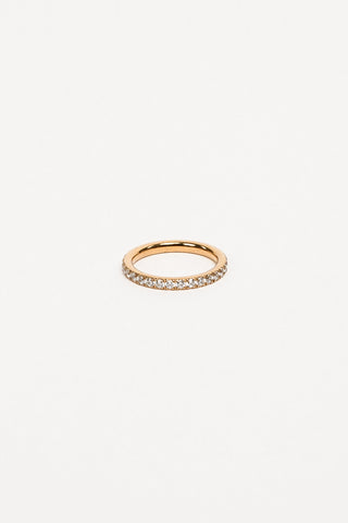 Ring met strass stenen goud - Juul