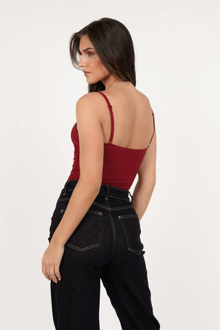 Shapewear bodysuit bordeaux - Nomi