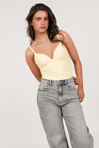 Shapewear bodysuit geel - Nomi