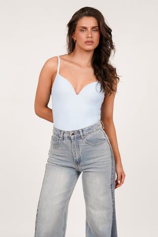Shapewear bodysuit licht blauw - Nomi