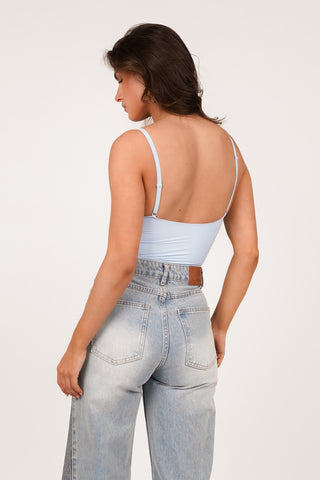 Shapewear bodysuit licht blauw - Nomi