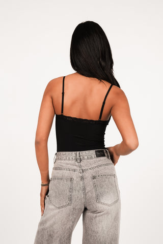 Shapewear bodysuit met kant zwart - Maggy
