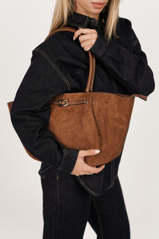 Shopper handbag camel - Robin