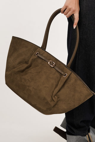 Shopper handbag khaki green - Robin