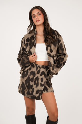 Skort dames met luipaardprint - Sydney