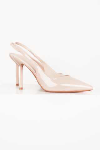 Slingback pumps lak beige - Chantal