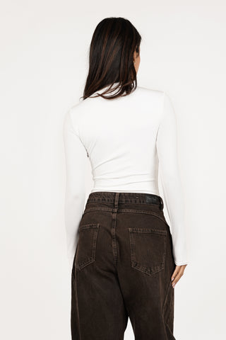 Soft high neck bodysuit wit - Carly