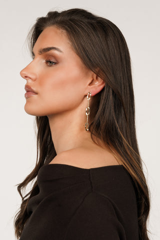 Statement oorbellen ovaal goud - Mara