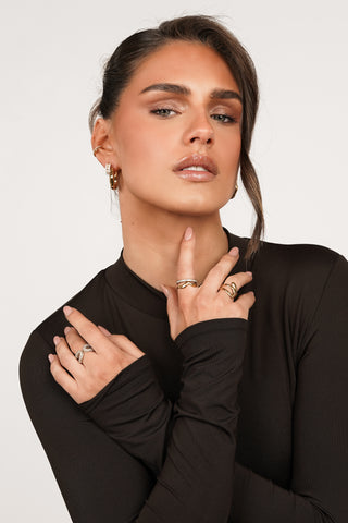 Statement ring goud - Emme