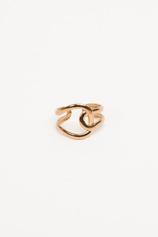 Statement ring met lus goud - Nika