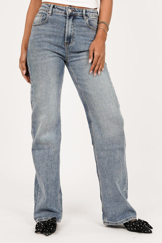 Straight leg jeans blauw - Nena