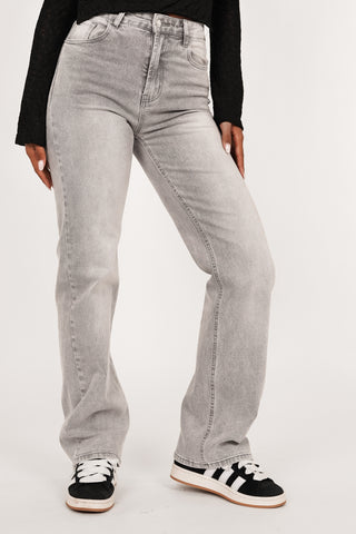 Straight leg jeans licht grijs - Nena