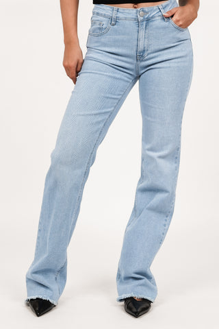 Tall jeans mid waist licht blauw - Shelly