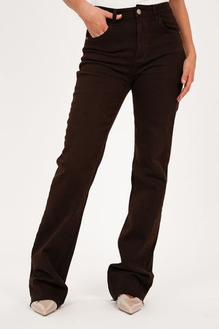 Tall straight leg jeans bruin - Ellis