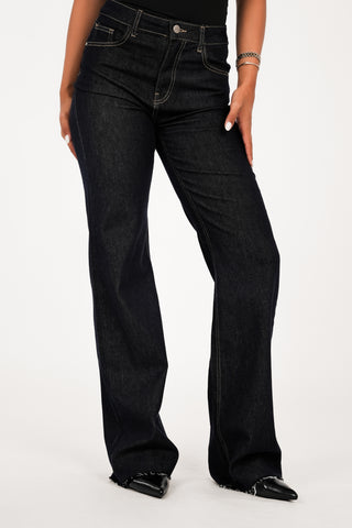 Tall straight leg jeans donker blauw - Coco