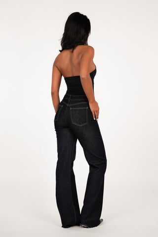 Tall straight leg jeans donker blauw - Coco